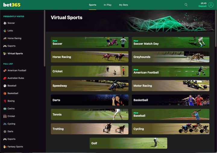 bet365 virtual sports